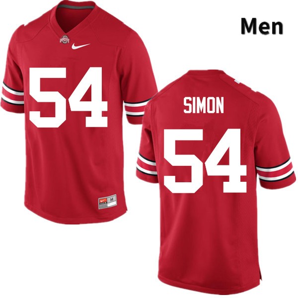 Ohio State Buckeyes John Simon Men's #54 Red Game Stitched College Football Jersey